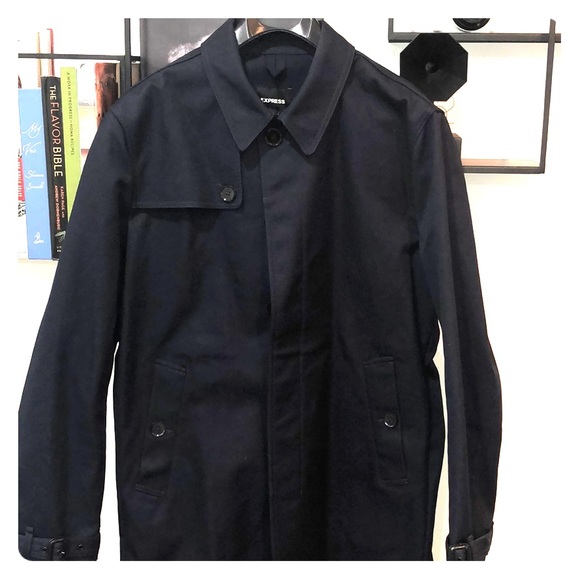 Express solid trench coat - Picture 2 of 4